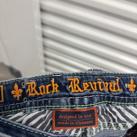 Rock Revival Felina size 29 Women's skinny Jeans in Deep Blue bling lady rider - Picture 10 of 11